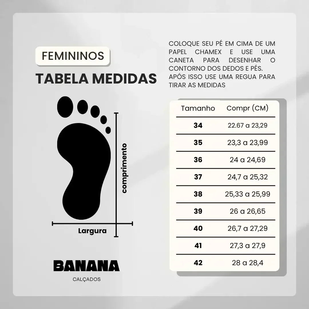 TAMANCO FEMININO ULTRACONFORTO HARPER - Banana Calçados -